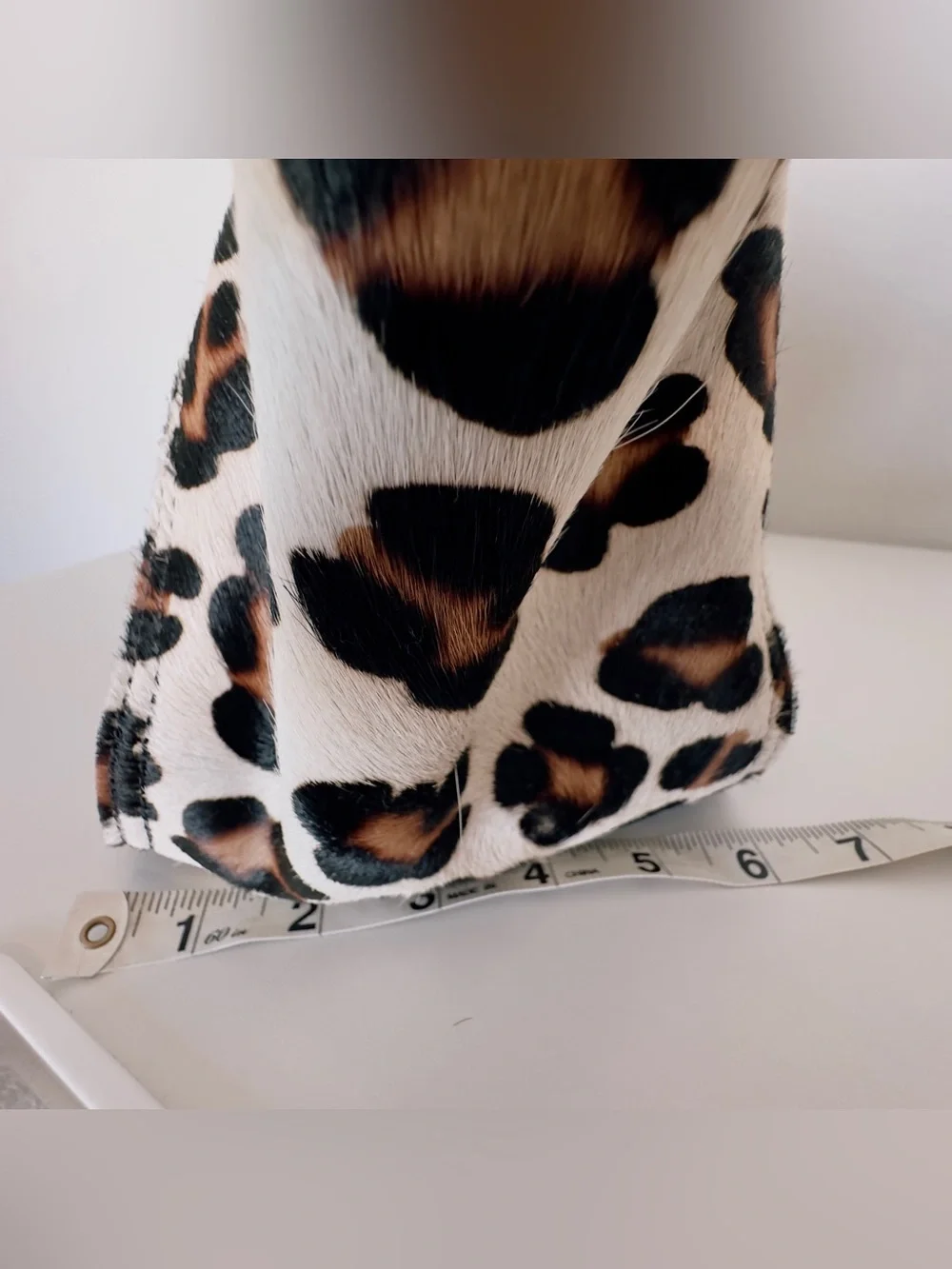 NWT Francesco Biasia Copacabana Leopard Calf Hair Handbag